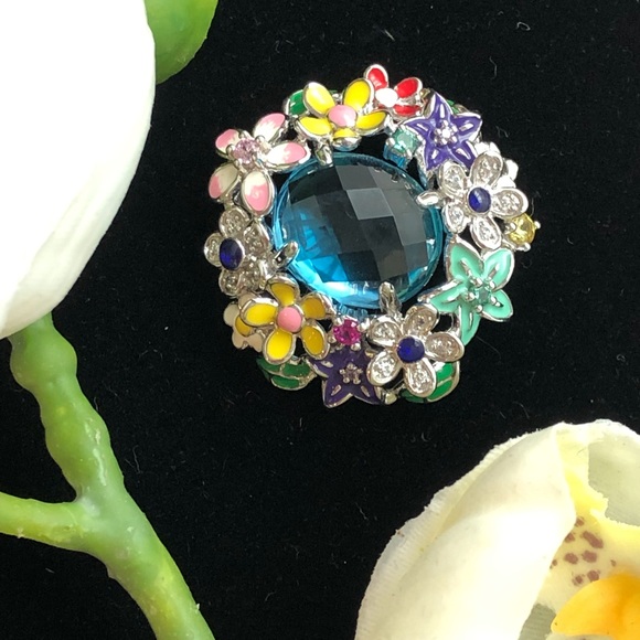 Jewelry - 🔹Sterling Silver Pendant with Topaz 🌸